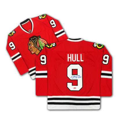 Bobby Hull Autographed Chicago Blackhawks Red Jersey