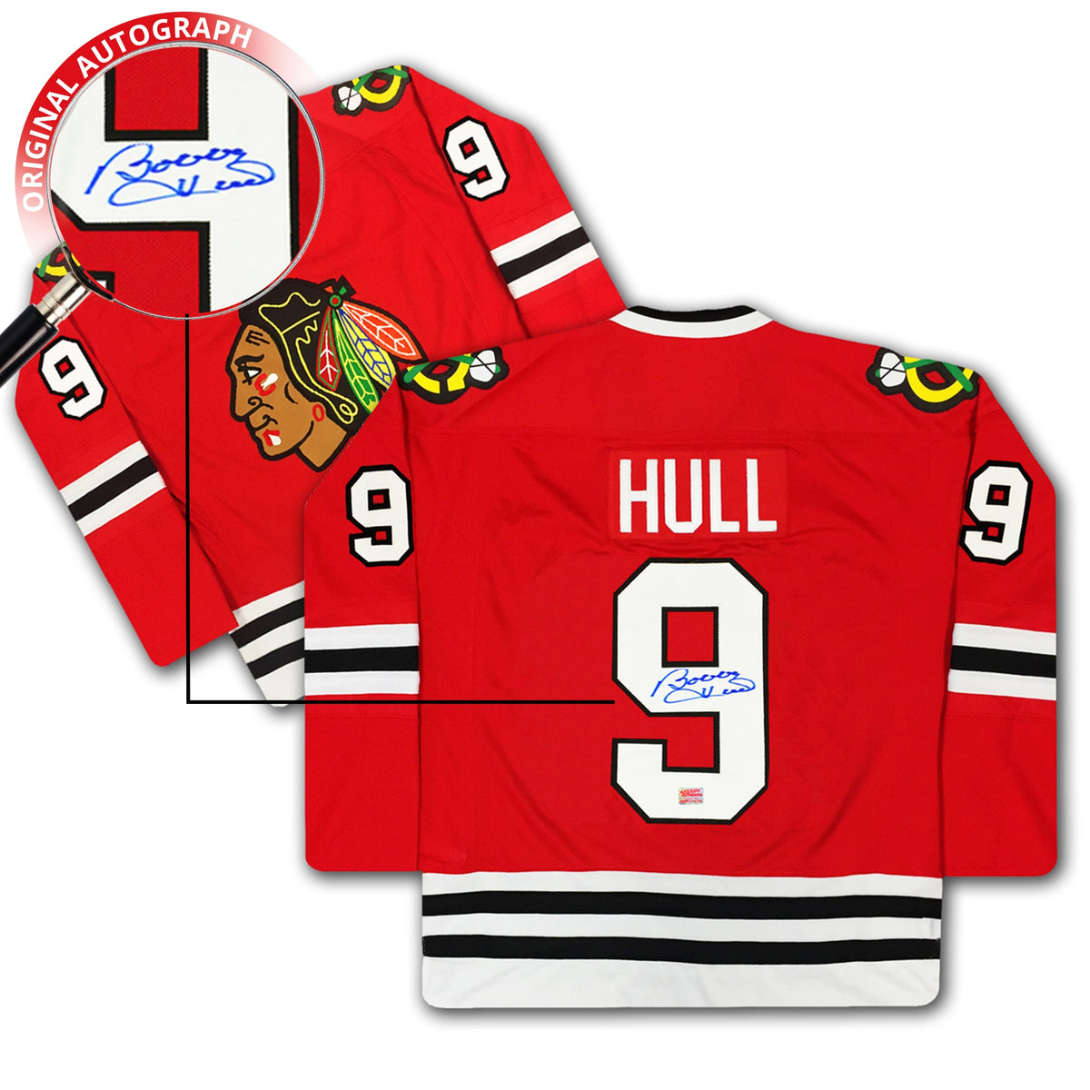 Bobby Hull Autographed Chicago Blackhawks Red Jersey