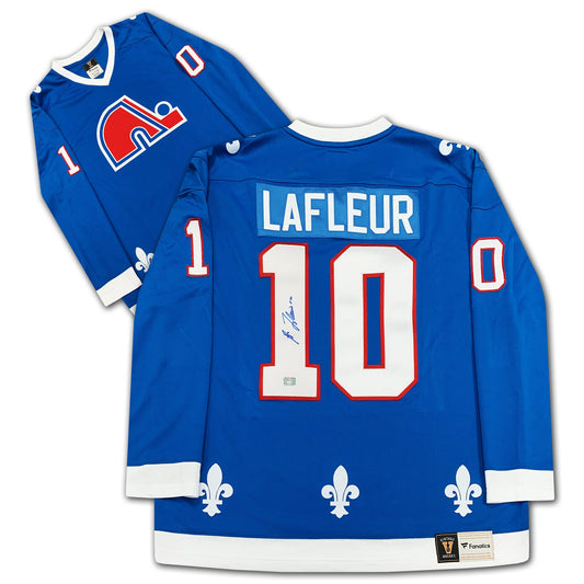 Guy Lafleur Autographed Quebec Nordiques Blue Jersey