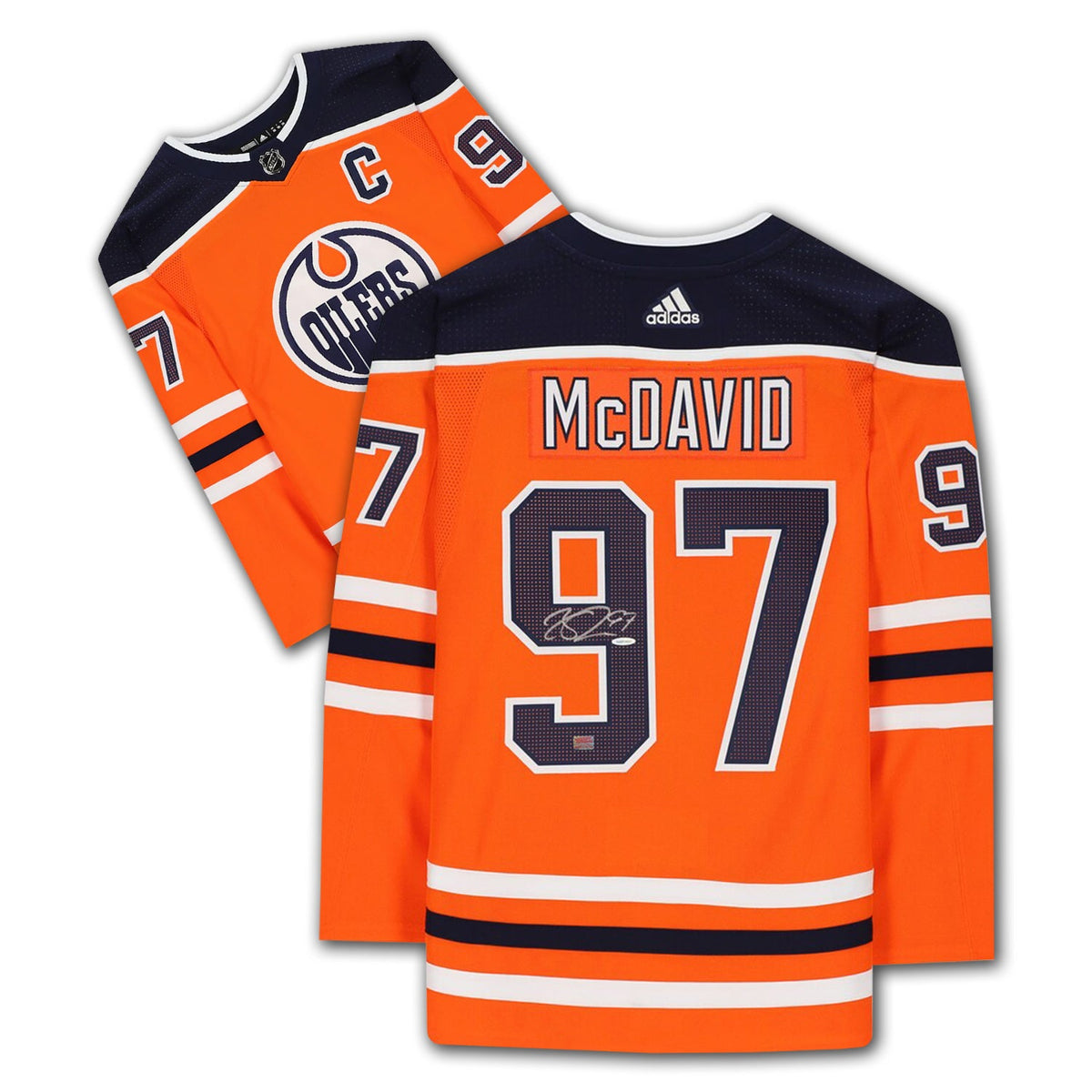 Connor McDavid Autographed Edmonton Oilers Orange Jersey