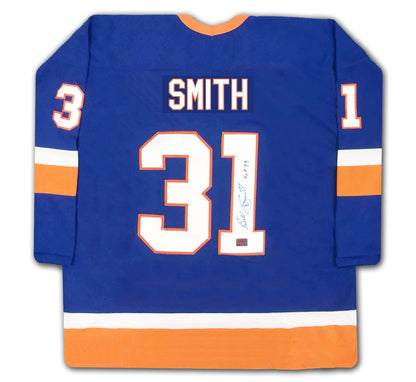 Billy Smith Autographed New York Islanders Blue Jersey