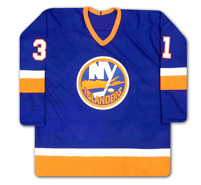 Billy Smith Autographed New York Islanders Blue Jersey