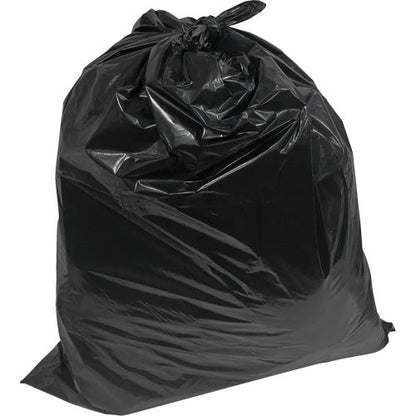 Sacs poubelles de chantier, 2X plus résistants, 35 po larg. x 50 po long., 1,9 mil, Noirs, Capacité de 194 L (44 gal.)