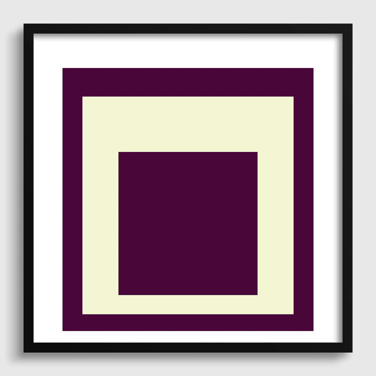 Impression d'art « Dessert » inspirée de Josef Albers, « Hommage au carré » Giclée moderne du milieu du siècle, option encadrée