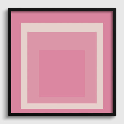 Inspiré de Josef Albers - Margot - Impression Giclée « Hommage au Carré » : Art moderne du milieu du siècle