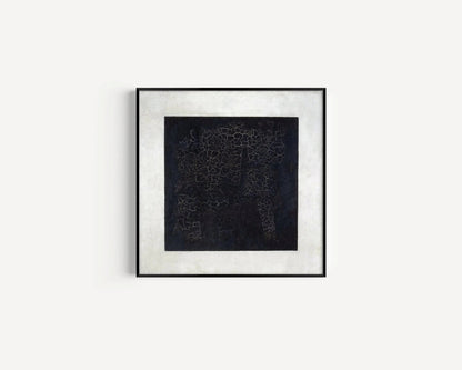 Malevich Black Square Art Print: Modern Abstract Giclee on Hahnemuhle Paper (1x1)