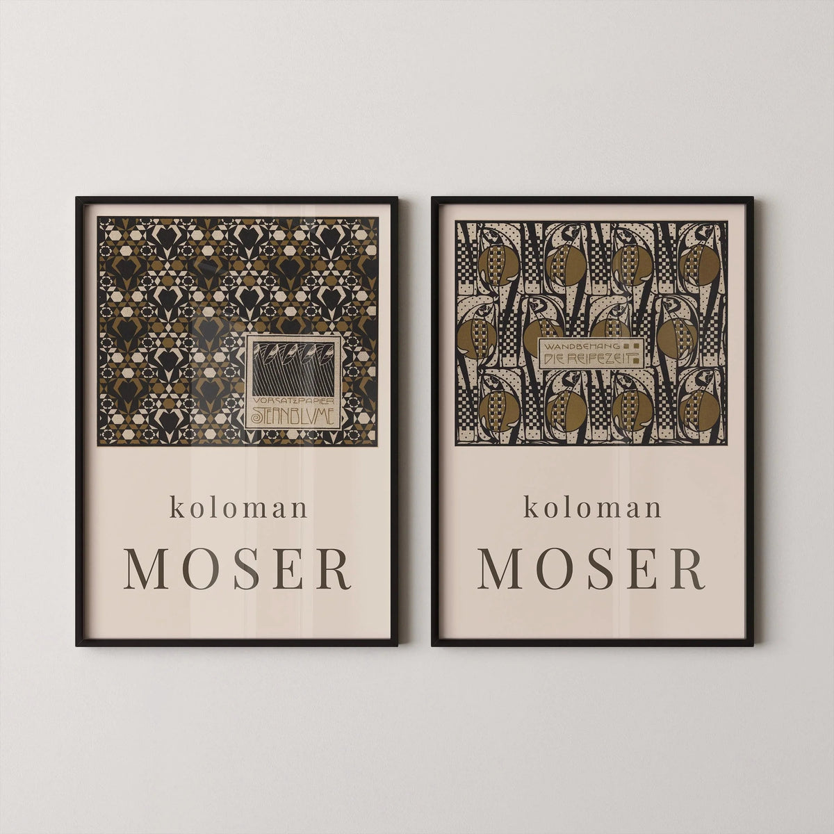 Koloman Moser STATEMENT DUO Prints |  | Iconic Art Famous Painting available framed
