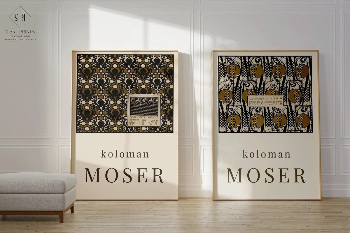 Koloman Moser STATEMENT DUO Prints |  | Iconic Art Famous Painting available framed