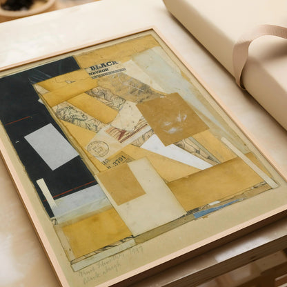 Kurt Schwitters Black NBurgh Giclee Print: Dadaist Collage Art