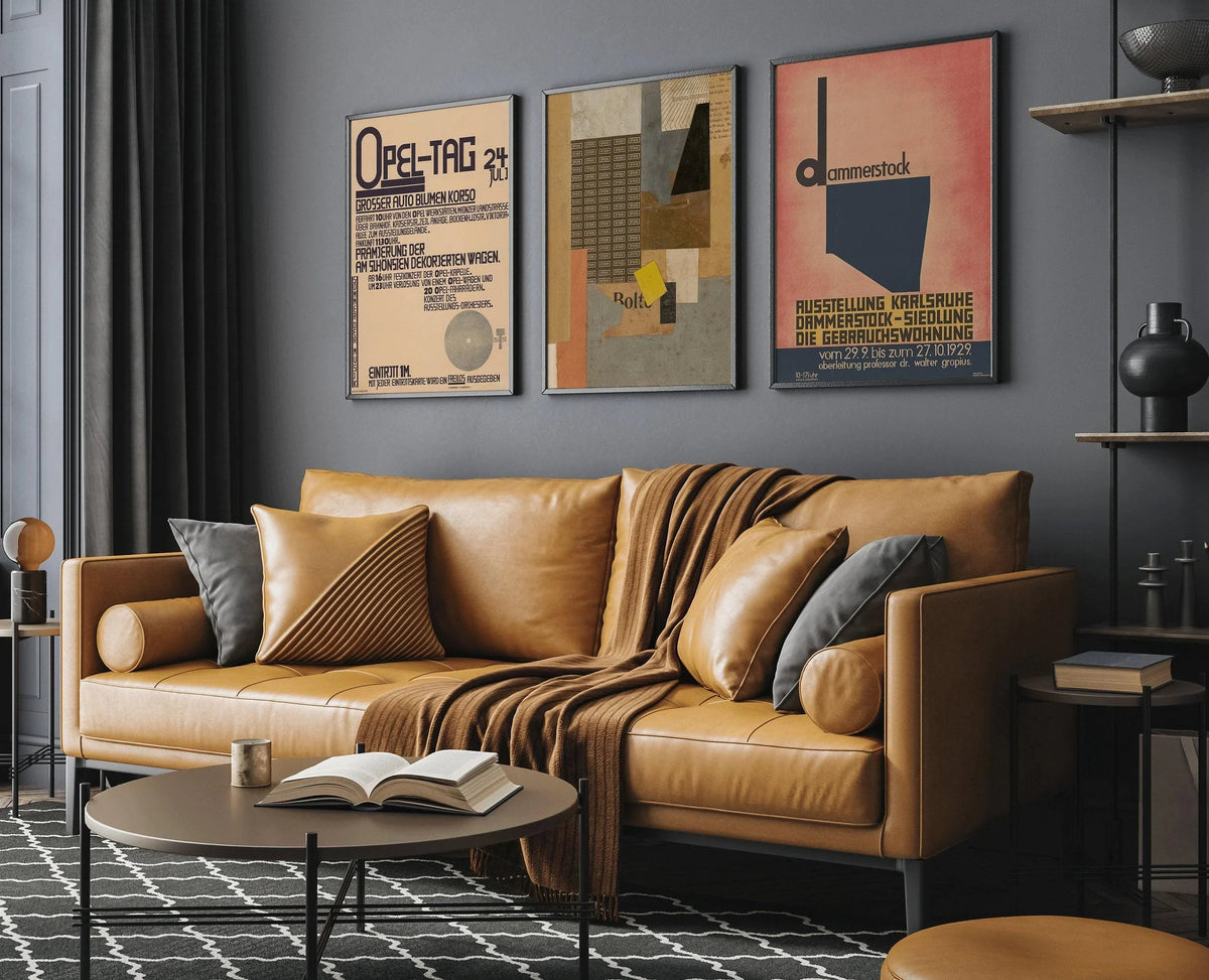 Kurt Schwitters STATEMENT TRIO Bauhaus Style  | | Dadaism Constructivist Collage Art (Available Frame or unframed)
