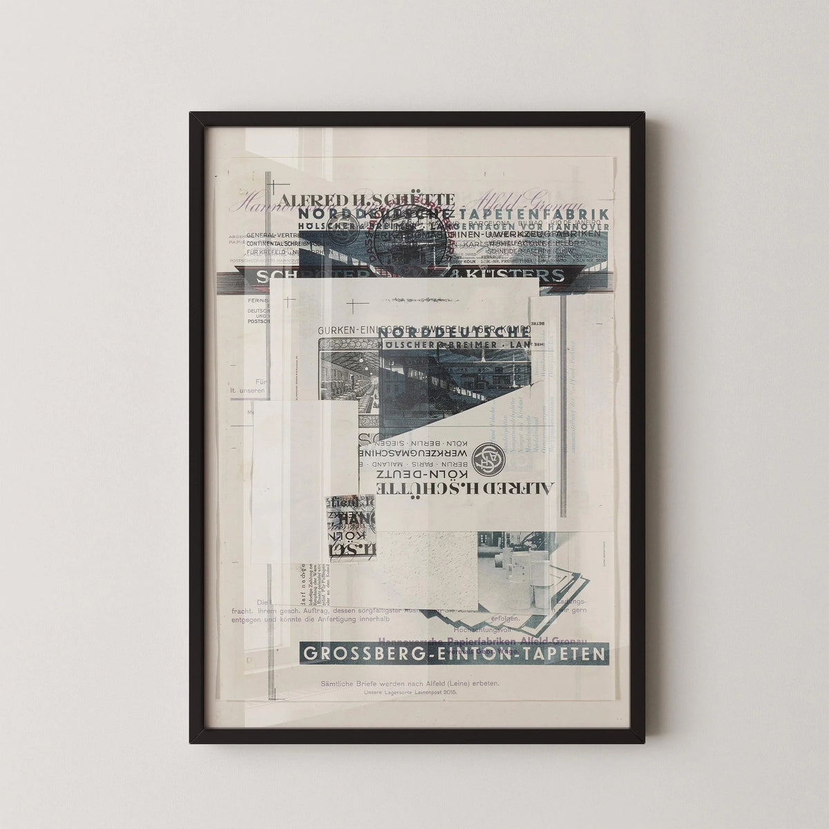 Kurt Schwitters Collage Art Print: Dadaist Constructivist (Framed Available)