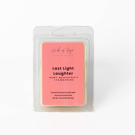Last Light Laughter Wax Melt | Ruby Grapefruit + Tangerine