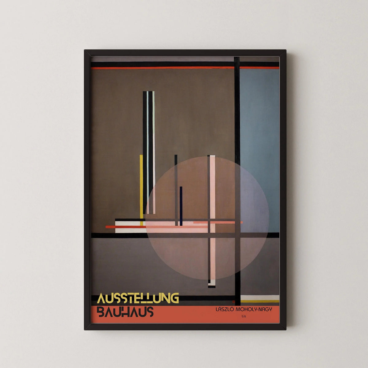L√°szl√≥ Moholy-Nagy Lis (1922) Bauhaus Exhibition Giclee Print - Handframed or Unframed