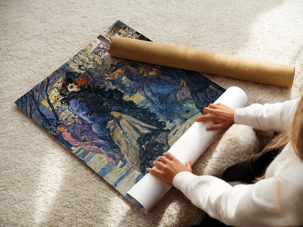 Estampe d'art fauviste de Louis Valtat : Sur Le Boulevard, Giclée d'art