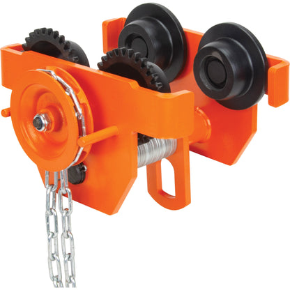 Adjustable Trolley with Safety Plates, 2000 lbs. (1 tons) Capacity, 2-5/16" - 4-14/16"