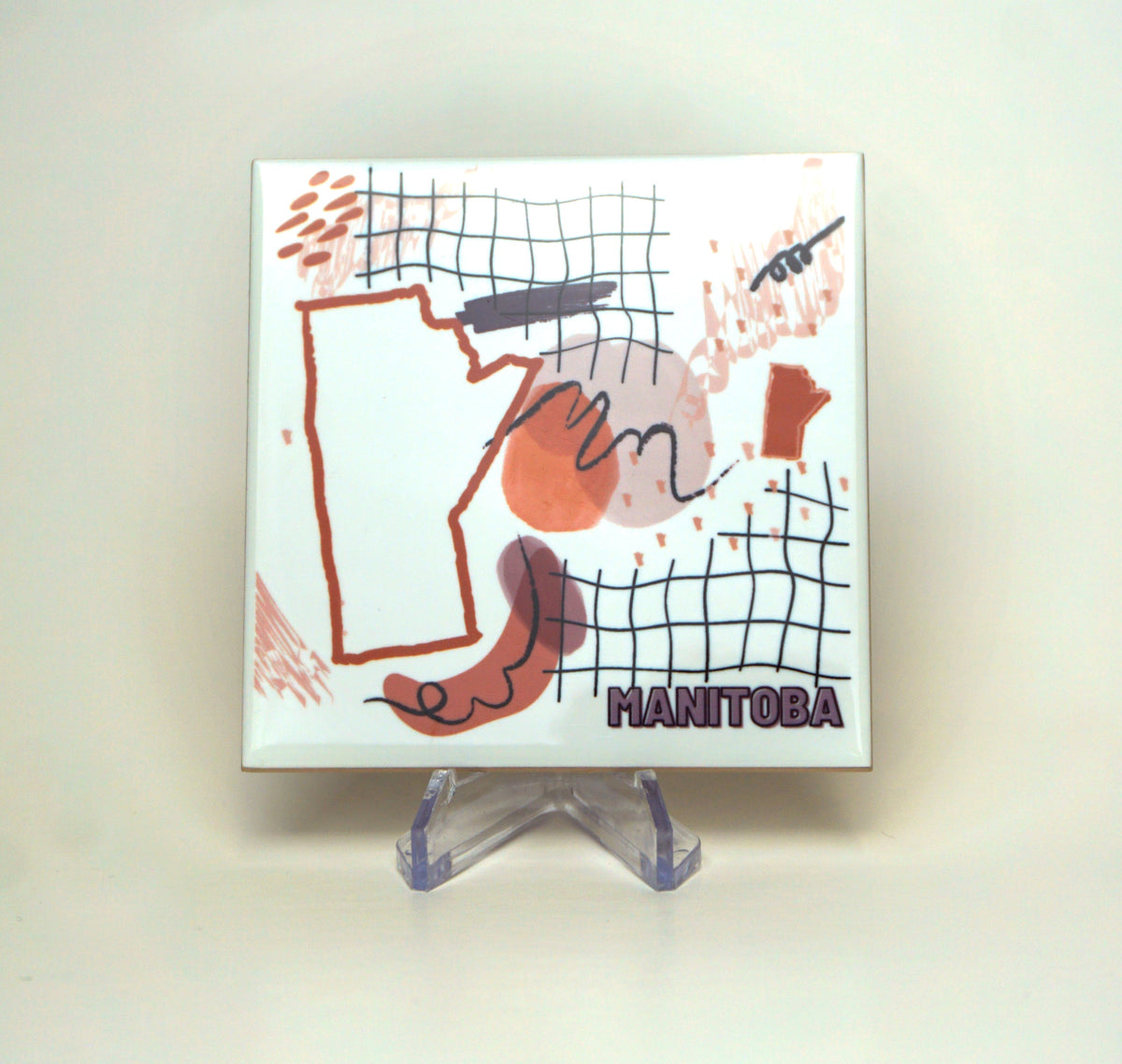 Manitoba Line Art Coaster