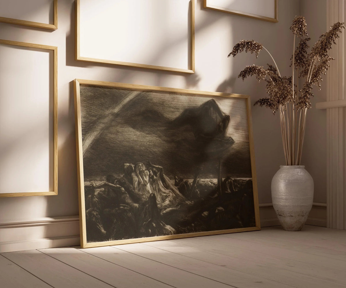 Marcel Roux Faucheuse Art Print: Symbolist Reaper Giclee