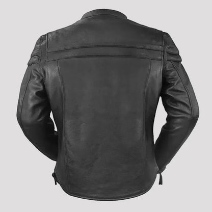 Open Road Men's Maverick Leather Motorcycle Jacket
