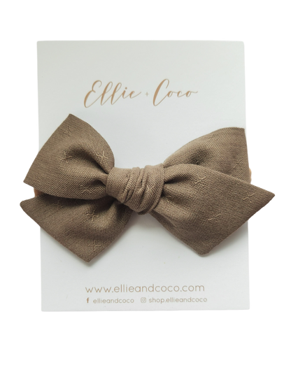 X's Oversize Bow | Mocha