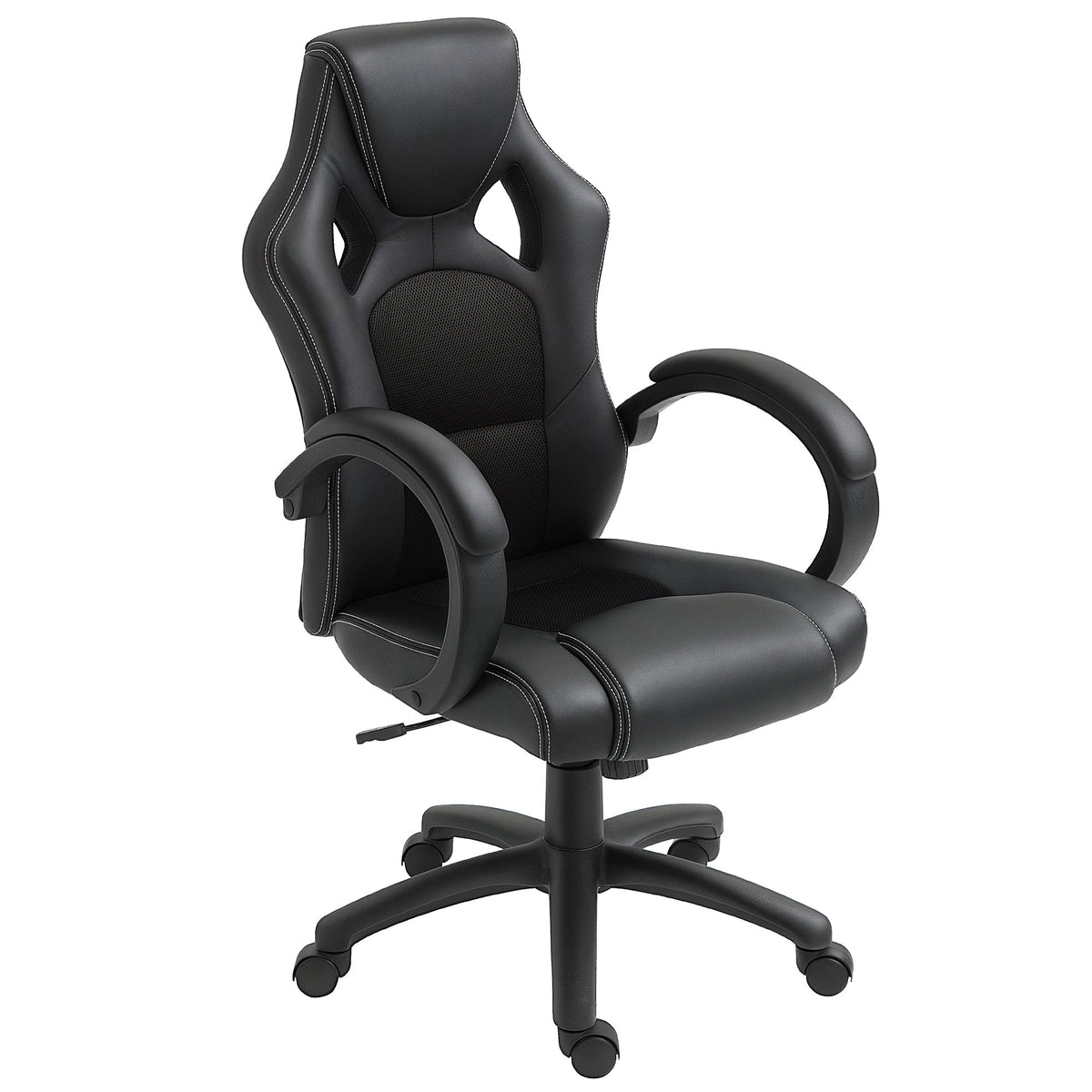 Erling Gaming-Office Chair with Swivel and Tilt Functions-Black