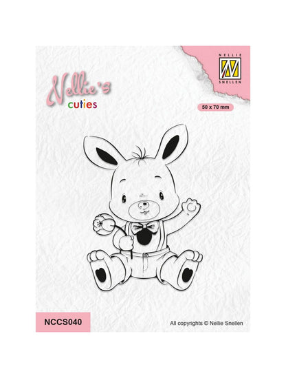 Nellie Snellen • Nellie's Cuties Tampon Transparent Lapin