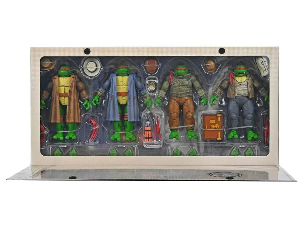 Figurines articulées pack de 4 Tortues Ninja: Gangster Turtles (Mirage Comics)