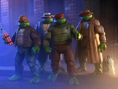 Figurines articulées pack de 4 Tortues Ninja: Gangster Turtles (Mirage Comics)