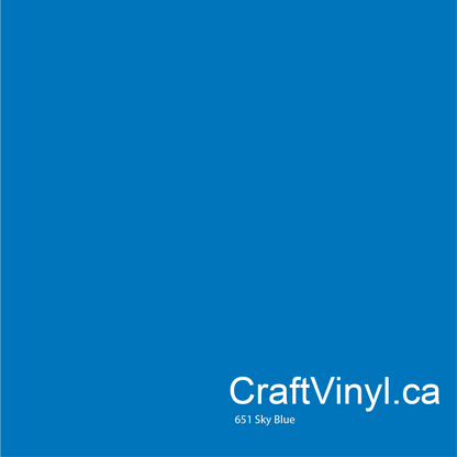 Oracal 651 Glossy Sky Blue Vinyl #084 sheets and rolls