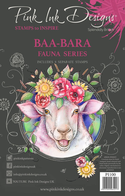 Jeu de tampons transparents Baa-Bara A5