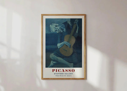 Pablo Picasso - Le Vieil Aveugle et l'Enfant | Période Bleue Art Célèbre (disponible encadré à la main ou non encadré)