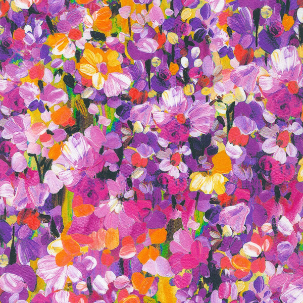 Robert Kaufman- Pétales façon tableau Prairie- SRKD-22273-269 Park