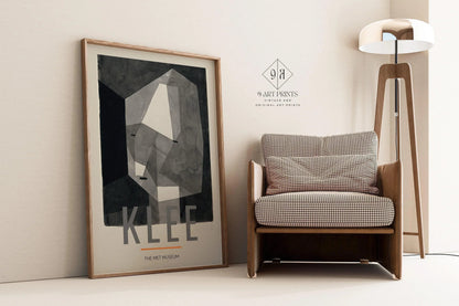 Paul Klee - Rough Cut Head | Neutral Modern Art Exhibition Poster (available handframed or unframed)