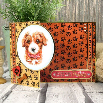 Feuille de dessus de carte Années de chien