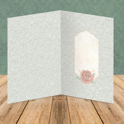 Inserts de cartes de luxe Perfect Poppies