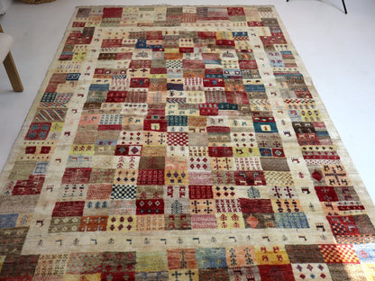 Persian Gabbeh Rug | 6' 3" x 9' 7"
