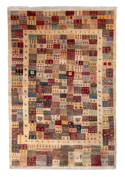 Persian Gabbeh Rug | 6' 3" x 9' 7"