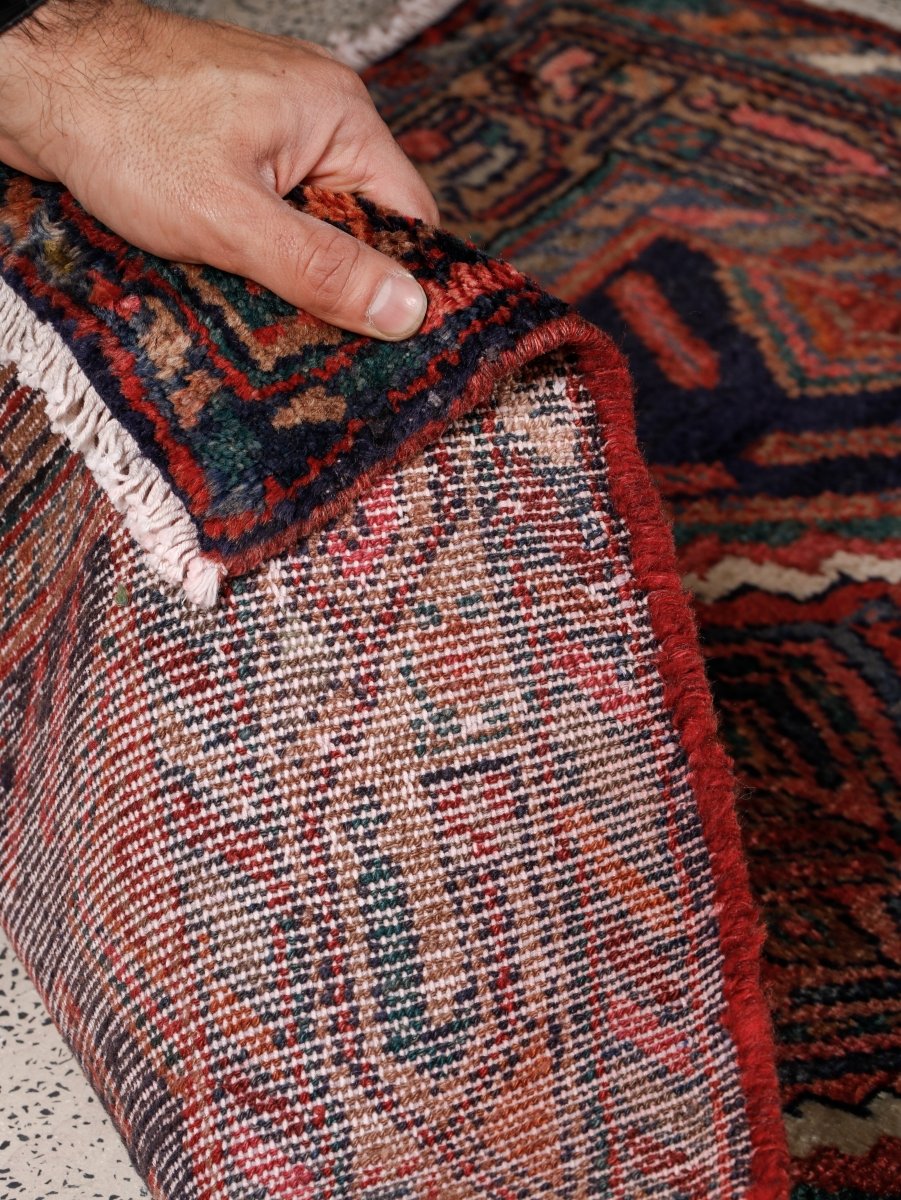Persian Hamadan Runner Rug | 3' 5” x 8' 11"