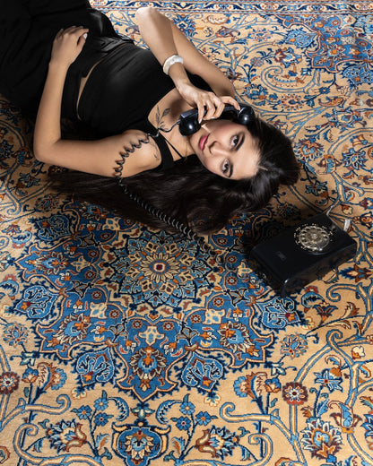 Persian Kashmar Rug | 6' 7" x 9' 4"