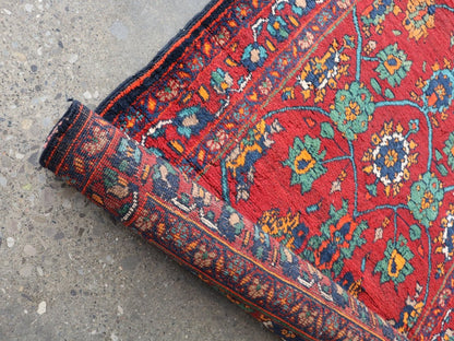 Persian Kurdish Bidjar Runner Rug | 3' 8" x 13' 5"