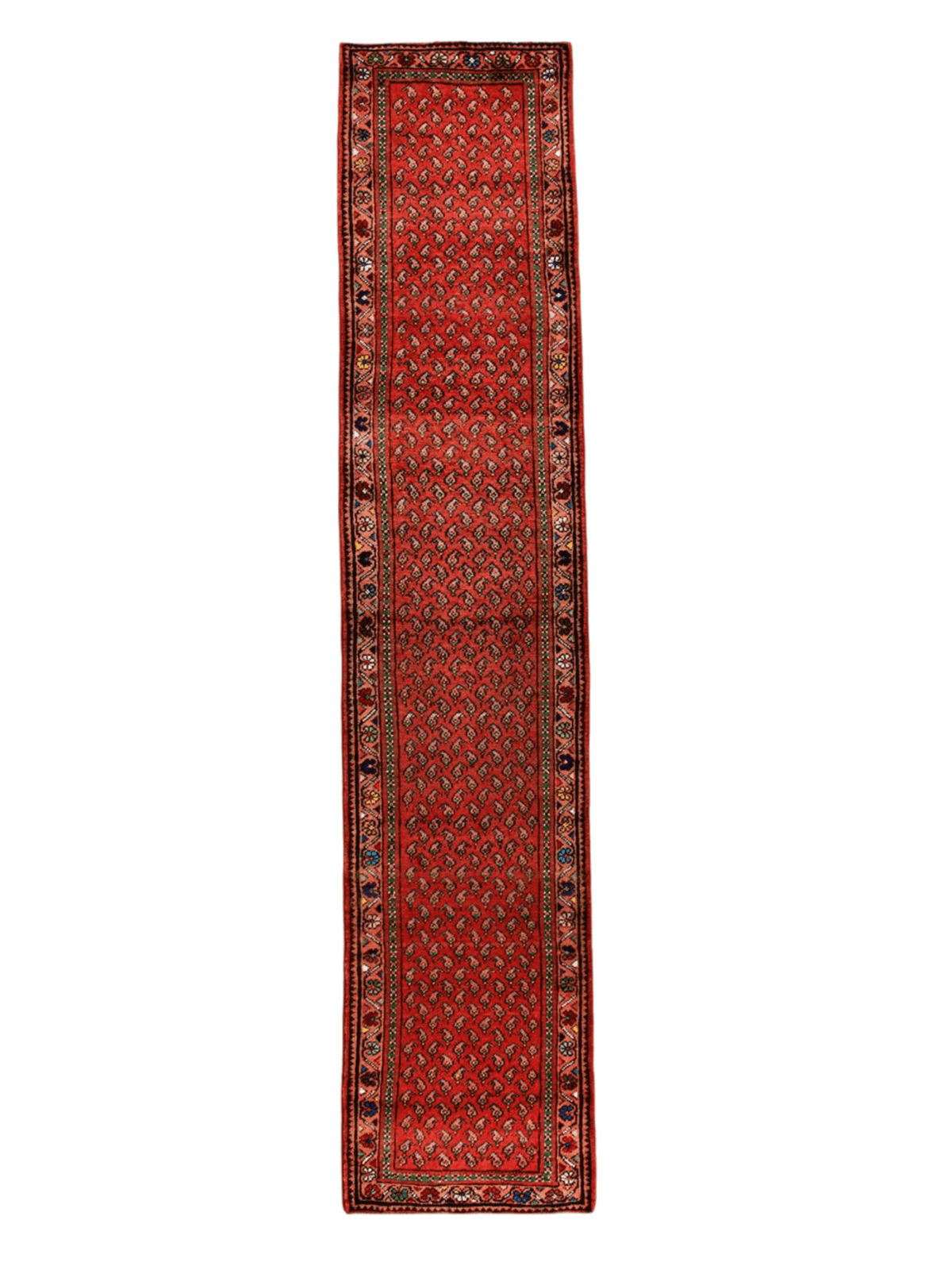 Persian Mir-Boteh Runner Rug | 2' 1” x 9' 5"