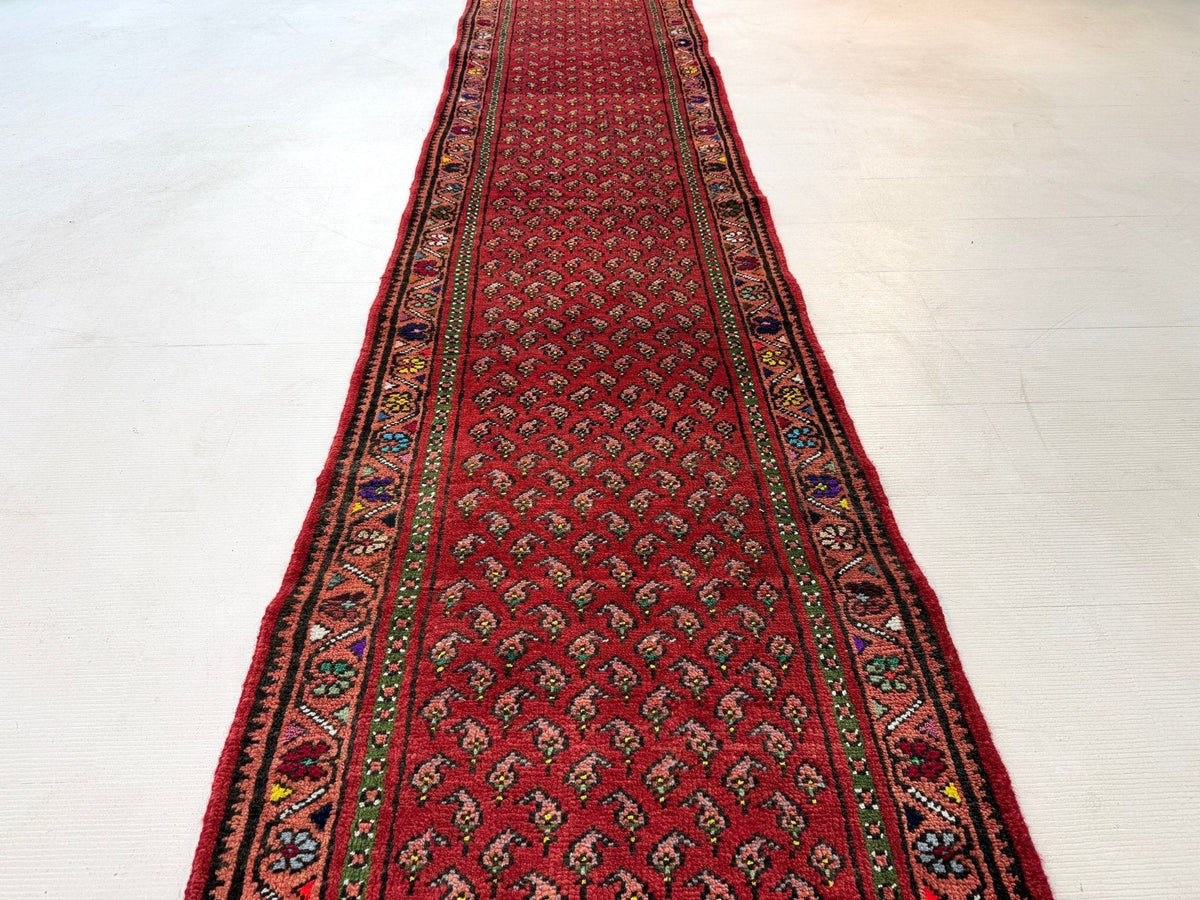 Persian Mir-Boteh Runner Rug | 2' 1” x 9' 5"