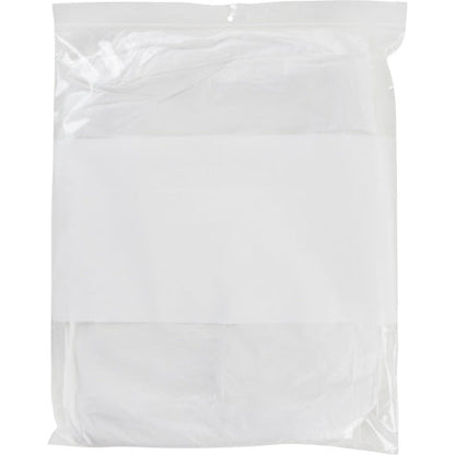 Sachets en polyéthylène avec bloc blanc, refermables, 38,1 cm x 30,48 cm, 50 microns