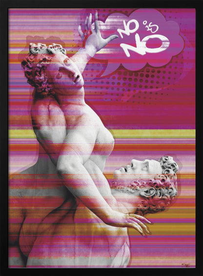 Décoration murale Non Ce n'est pas Non