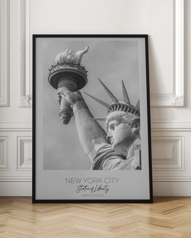 Gros plan : NEW YORK Statue de la Liberté en détail