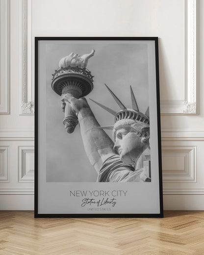 Gros plan : NEW YORK Statue de la Liberté en détail