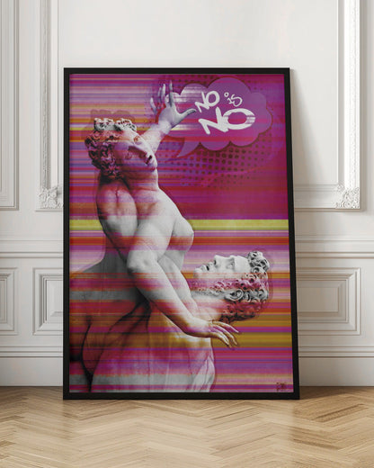 Décoration murale Non Ce n'est pas Non