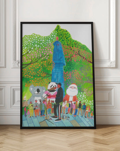Wall art Street Concert Canvas Print