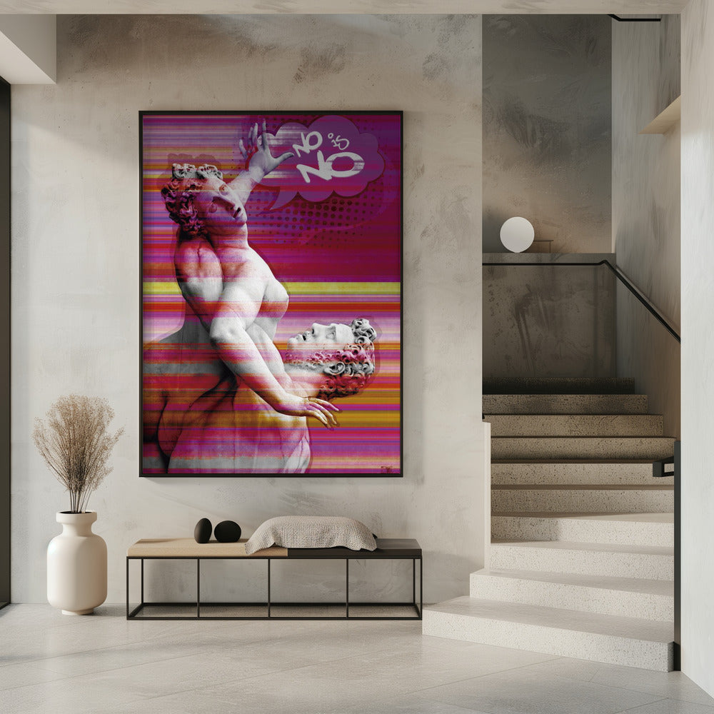Décoration murale Non Ce n'est pas Non
