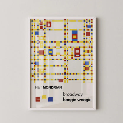 Piet Mondrian Broadway Boogie Woogie Giclee Print: Mid-Century Modern Art