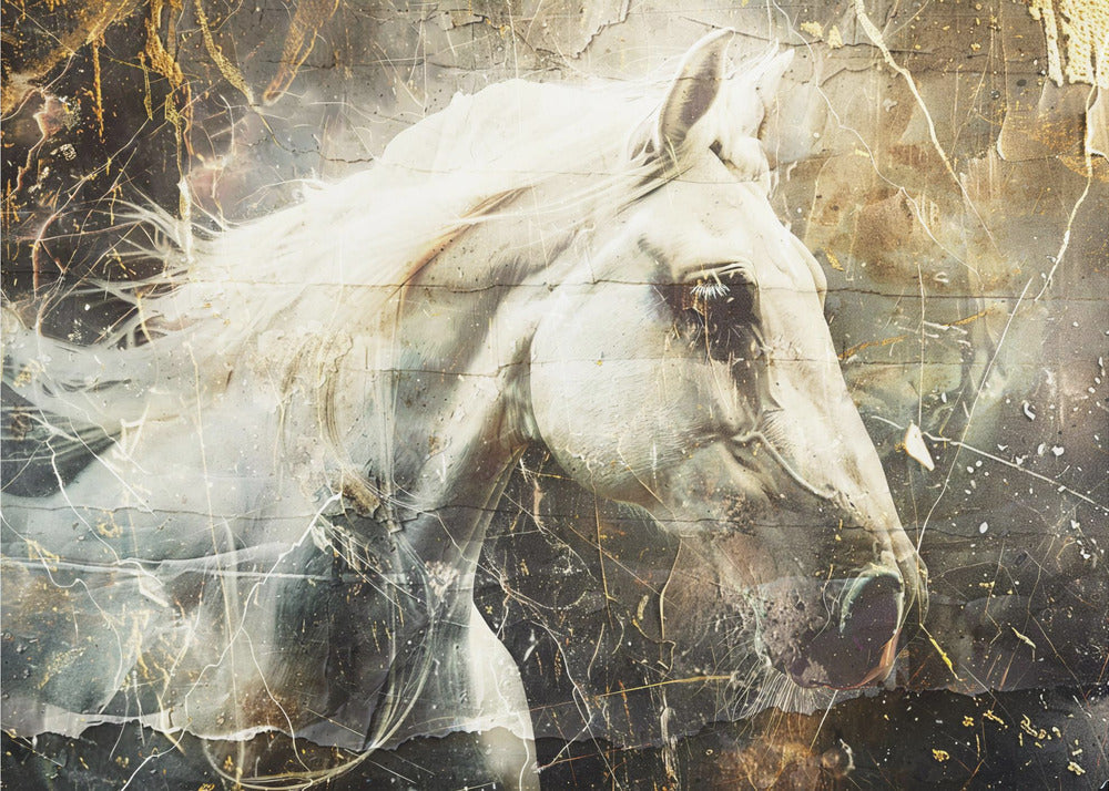 Wall art Horse Animal Vintage Art Illustration Wallart 08